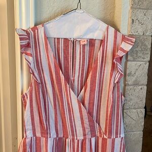 Old Navy candy cane stripe cotton jumpsuit